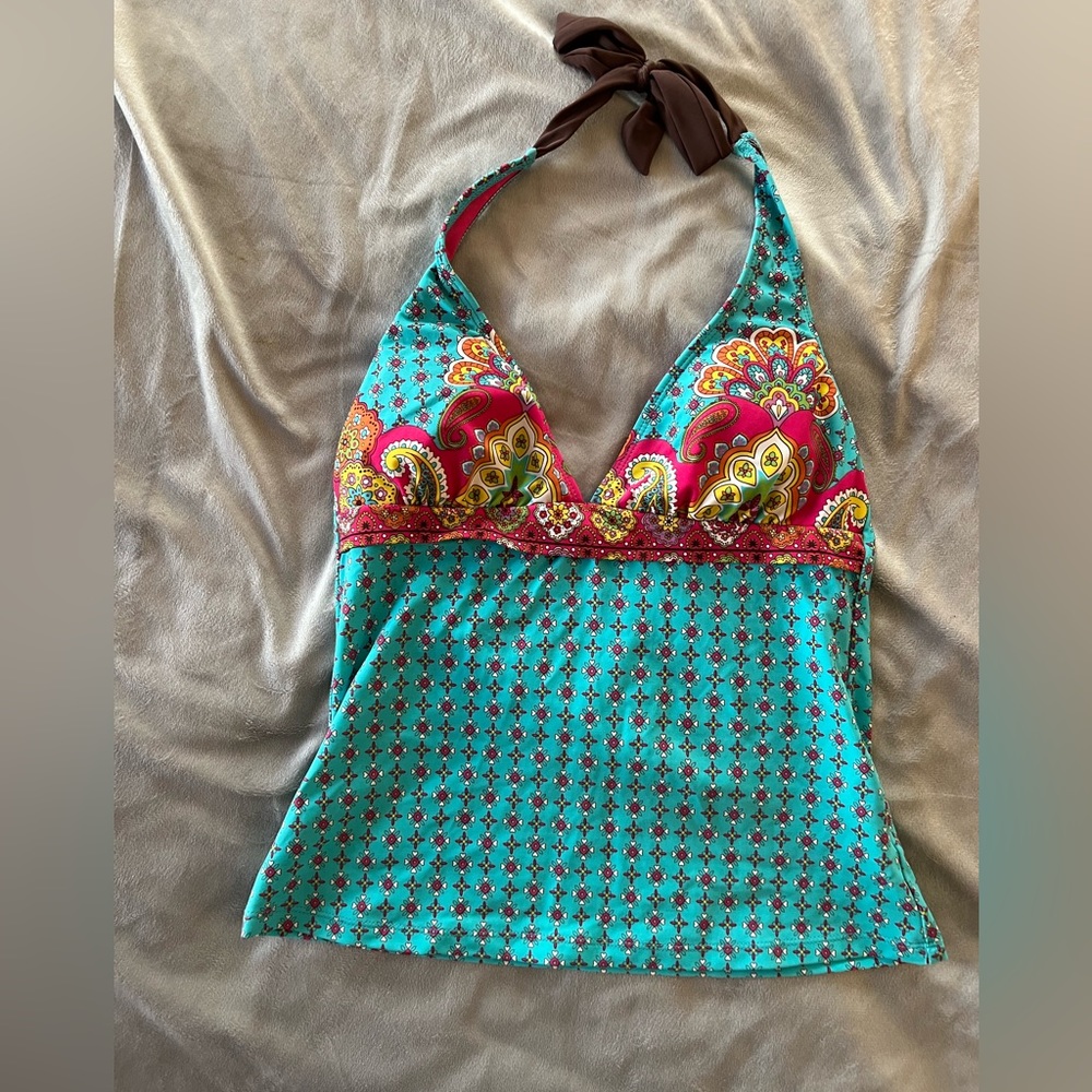 Athleta Boho Print Swim Top